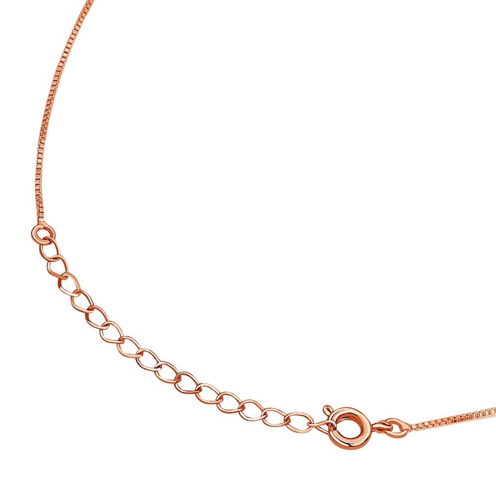 Necklace Brown Teddy Bear Pink Gold Color Open Heart Zirconia [Sears] Women's P6127-tdt-01-p-b