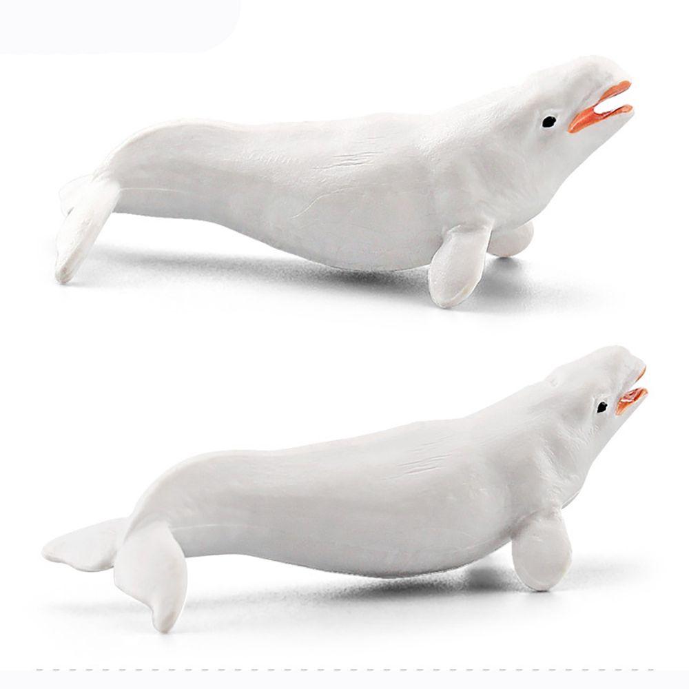 Миниатюрные тюлени, моржи, модель арктического животного, белый медведь, лиса, кролик, кит, фигурка оленя