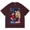 230 г/м² 100% хлопок Baki V2 Baki Ashura Принт Унисекс Тяжелая хлопковая футболка