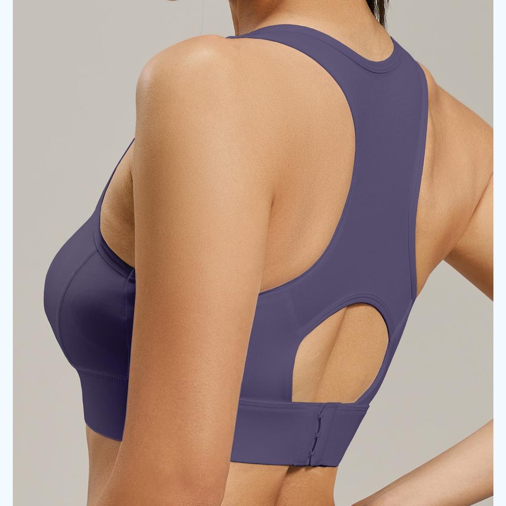 Спортивный бюстгальтер с застежкой-борцовкой для женщин, высокопрочный, противоударный, для фитнеса, йоги, спорта