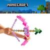 Игрушечный розовый лук и стрелы Minecraft для детей, пластиковый материал, размер упаковки 38*35,5 см