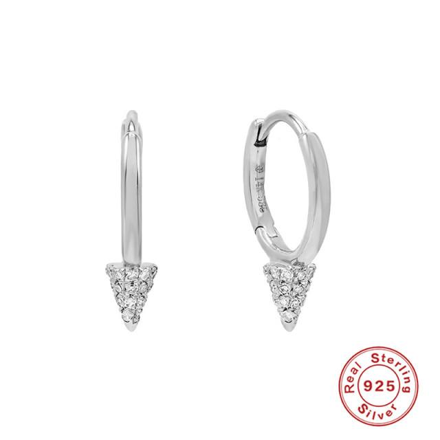 Серьги-кольца из стерлингового серебра 925 пробы Canner, модные серьги с заклепками в стиле панк-хип-хоп для женщин, готические украшения для вечеринок, Pendientes Orecchini