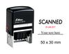 Self Inking Shiny Date Stamp With Scanned & Your Text Here Text Ofiice Stationery Rubber Stamper