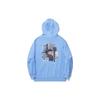 Li Ning Skateboard Series Graphic Print Loose Hoodie Unisex Hoodies Bright-Sky-Blue AWDU321-2