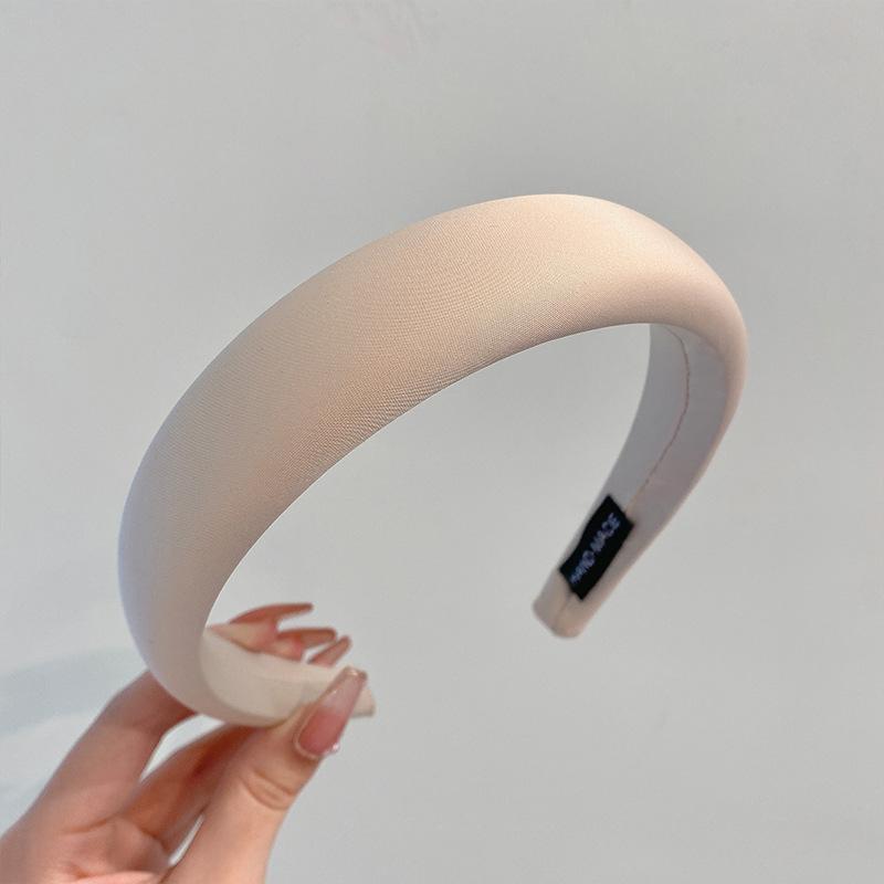 Атласный глянцевый ободок-повязка для женщин для выхода в свет с высоким подъемом и лицом, маленькие аксессуары для волос, заколка-ободок