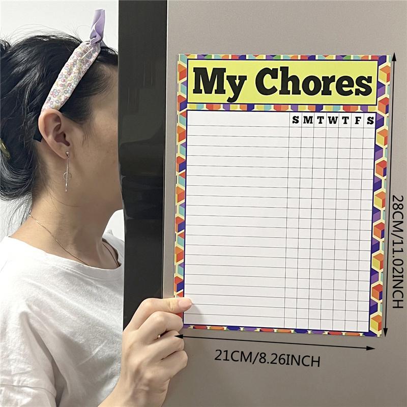 Soft Magnetic Erasable Refrigerator Message Board Sticker Pvc Writing Board Whiteboard Day Weekly Month Plan Table