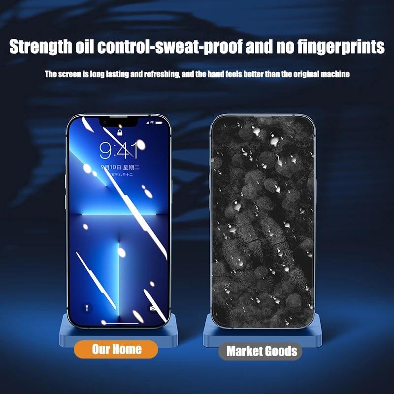 4 шт. полное покрытие закаленное стекло для iPhone 11 12 13 14 15 Pro Max Защитная пленка для экрана iPhone X XR XS Max 7 8 6 Plus Стеклянная пленка