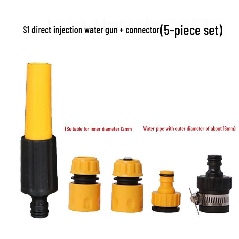 Полностью медный высоконапорный пистолет-распылитель для автомойки и насадка-щетка