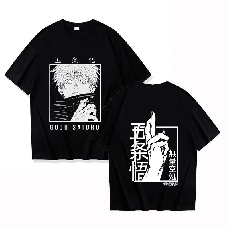 New Hot Anime Punk Jujutsu Kaisen Gojo Satoru Printed Loose T-shirt Women Men Casual Cool Summer Streetwear Short Sleeve Tops