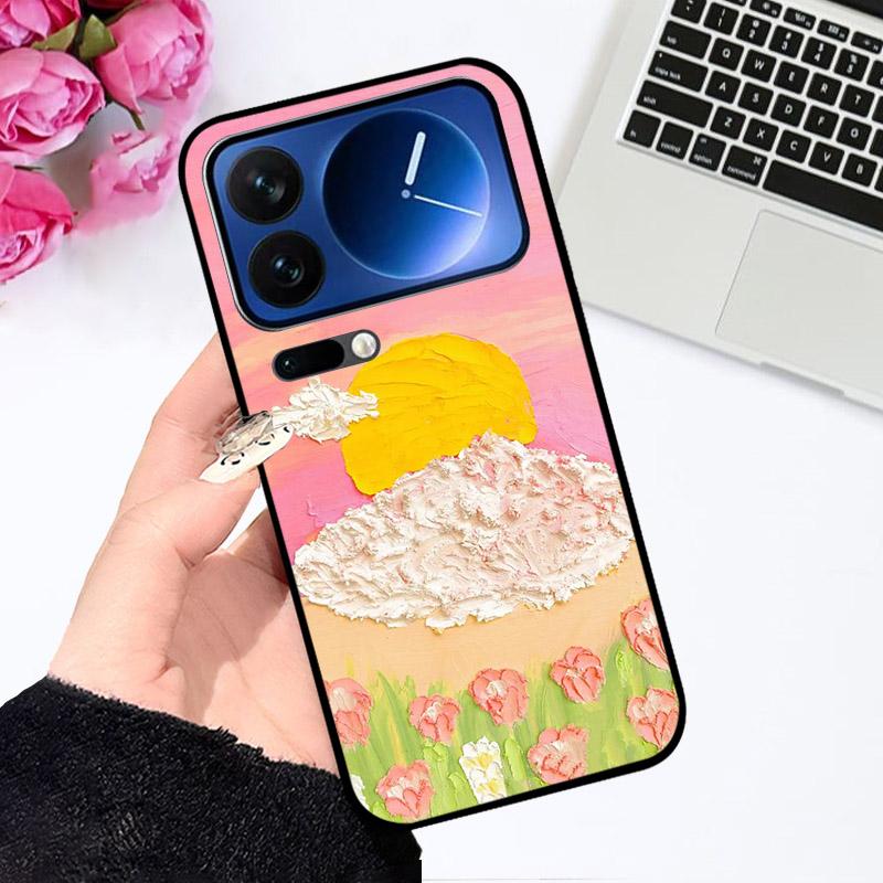 Силиконовый чехол для Xiaomi 17Pro/17 Pro Max, противоударная задняя крышка телефона, милые расписные Fundas для Xiaomi17 Pro Max, мягкий ТПУ корпус