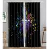 Technology Particle Vortex Light Filtering Line Blackout Window Panel Curtain Living Room Room Bedroom Bathroom Kicthen Door Cupboard Decor Hooks