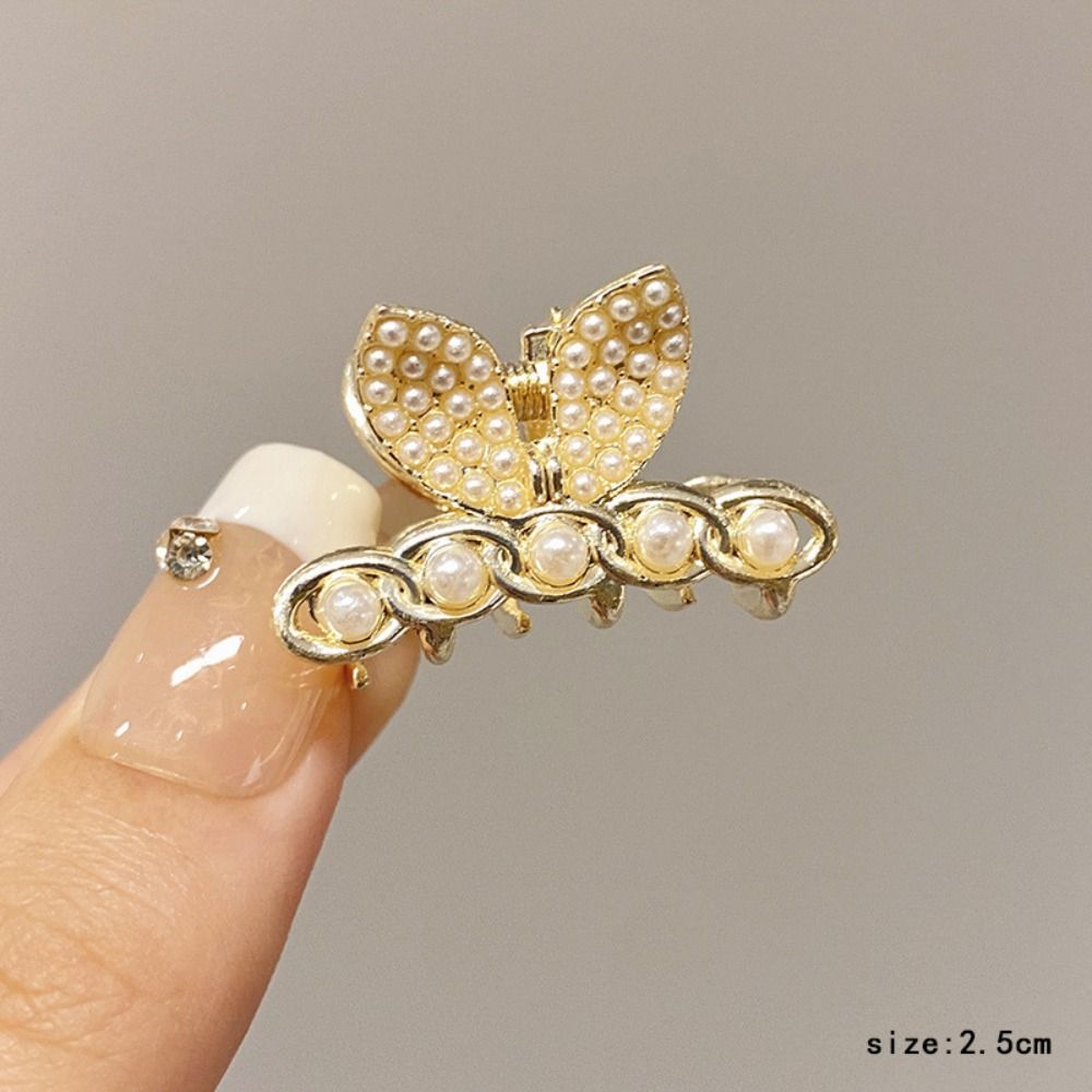 Pearl Pearl Hair Clip Rhinestone Crab Claw Clip New Mini Hair Hairpins