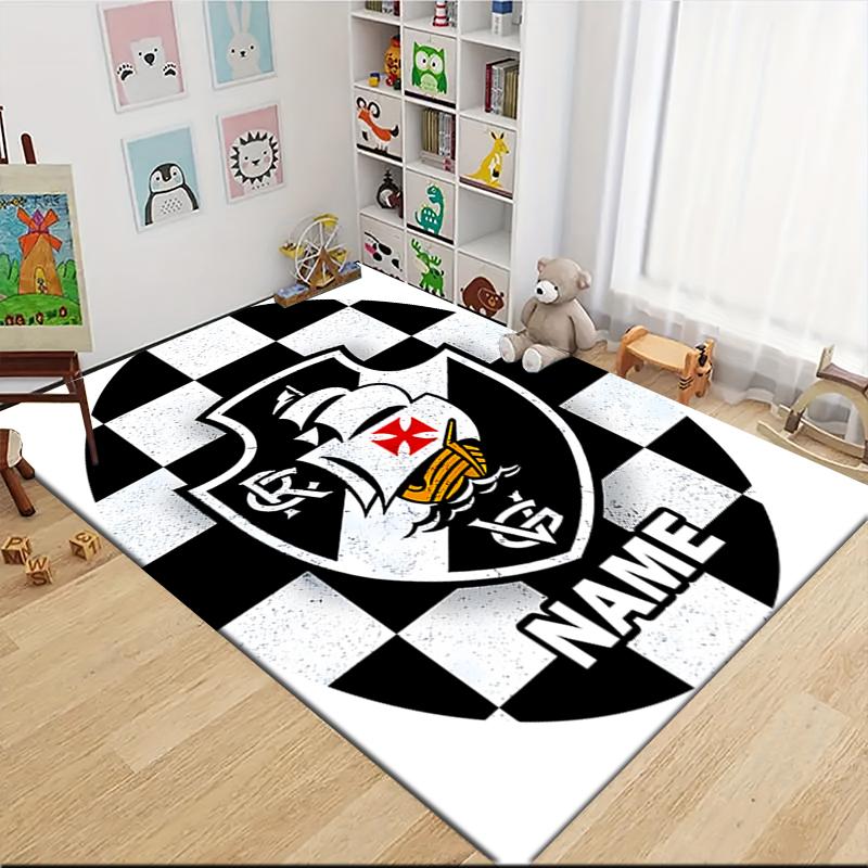 Custom Name "Vasco Shield Emblem" Carpet Rug Customizable Soft Washable Anti-Slip Home Living Room Sofa Mats Personalized Rug. 0909266
