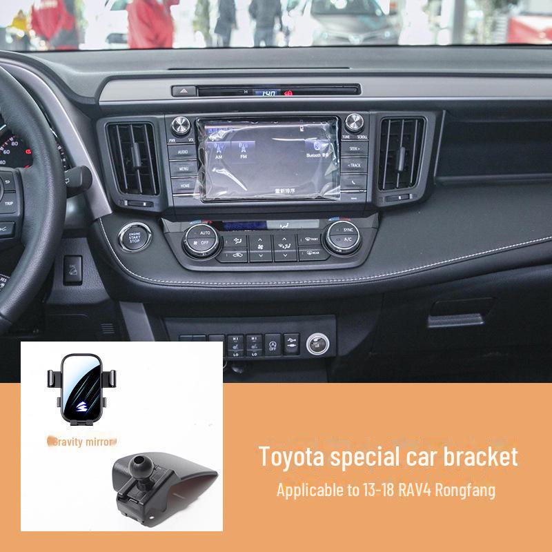 «Автомобильный держатель телефона для Toyota Camry, Corolla, Ralink, RAV4, Rongfang — горизонтальный экран, бесшумная конструкция»