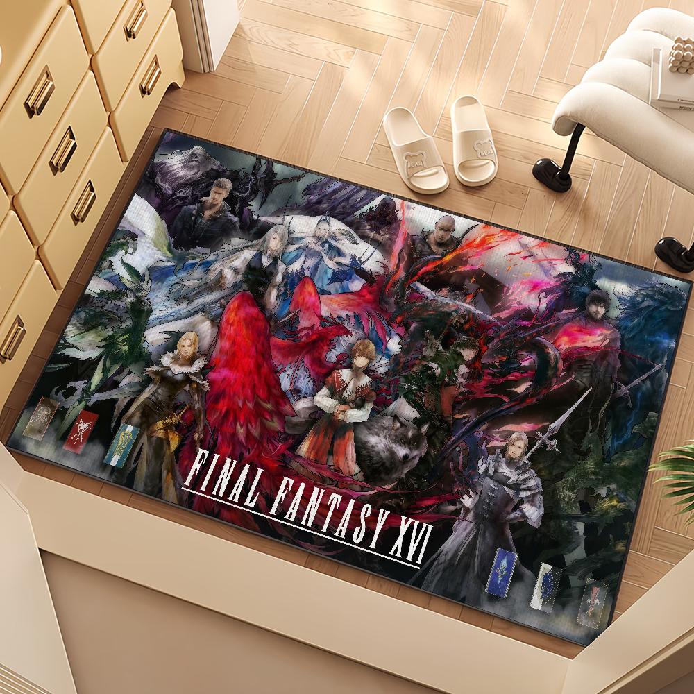 Игра F-Final Fantasy XVI Маленький ковер Прикроватный Кухня Ванна Гостиная Дом Дом Спальня Напольный коврик Придверный коврик Ковер Украшение