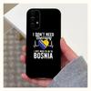 Чехол для телефона в форме сердца Боснии и Герцеговины для Samsung Galaxy A13, A21s, A22, A31, A32, A52, A53, A71, A80, A91, Мягкий черный чехол