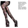 Women Pantyhose Retro Floral Print Ultra-thin See-through High Elasticity Anti-slip Club Dating Party