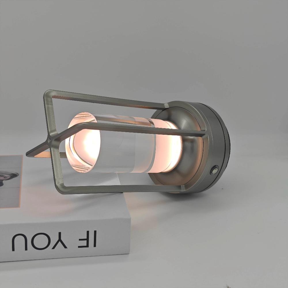 Сенсорная настольная лампа Пластик USB-зарядка Светодиодная лампа Спальня Прикроватное украшение Настольная лампа Атмосфера для кемпинга на открытом воздухе Ночник