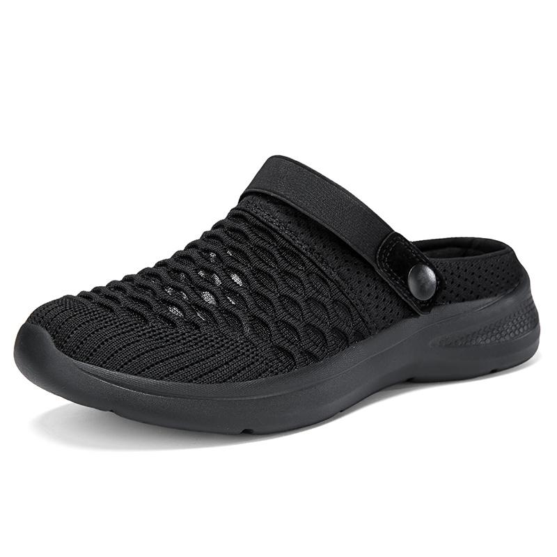 Женская летняя спортивная обувь, новые сандалии на платформе, женские сетчатые спортивные дышащие пляжные тапочки на плоской подошве, модные уличные прогулочные тапочки