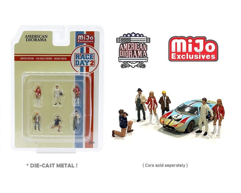 AMERICAN DIORAMA Набор фигурок Race Day 2 1/64 (Mijo Эксклюзив) AD-76472MJ