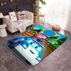 Train Adventure: Titipo's Journey Floor Rug Office Rug Design for Decorate room Playrooms Foyer Living Rooms Anti-slip Rug Anime Office Decor