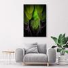 Canvas print, Green feathers