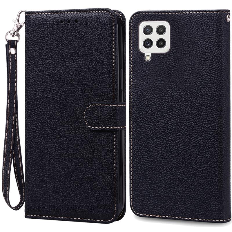 M32 4G Case For Samsung Galaxy M32 Case Leather Wallet Flip Case For Samsung M32 M 32 SM-M325F Case Soft Silicone Cover Fundas