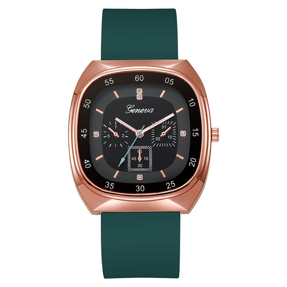 Silicone Strap Quartz Watch Casual Electric Watch Creative Wristwatch  Female