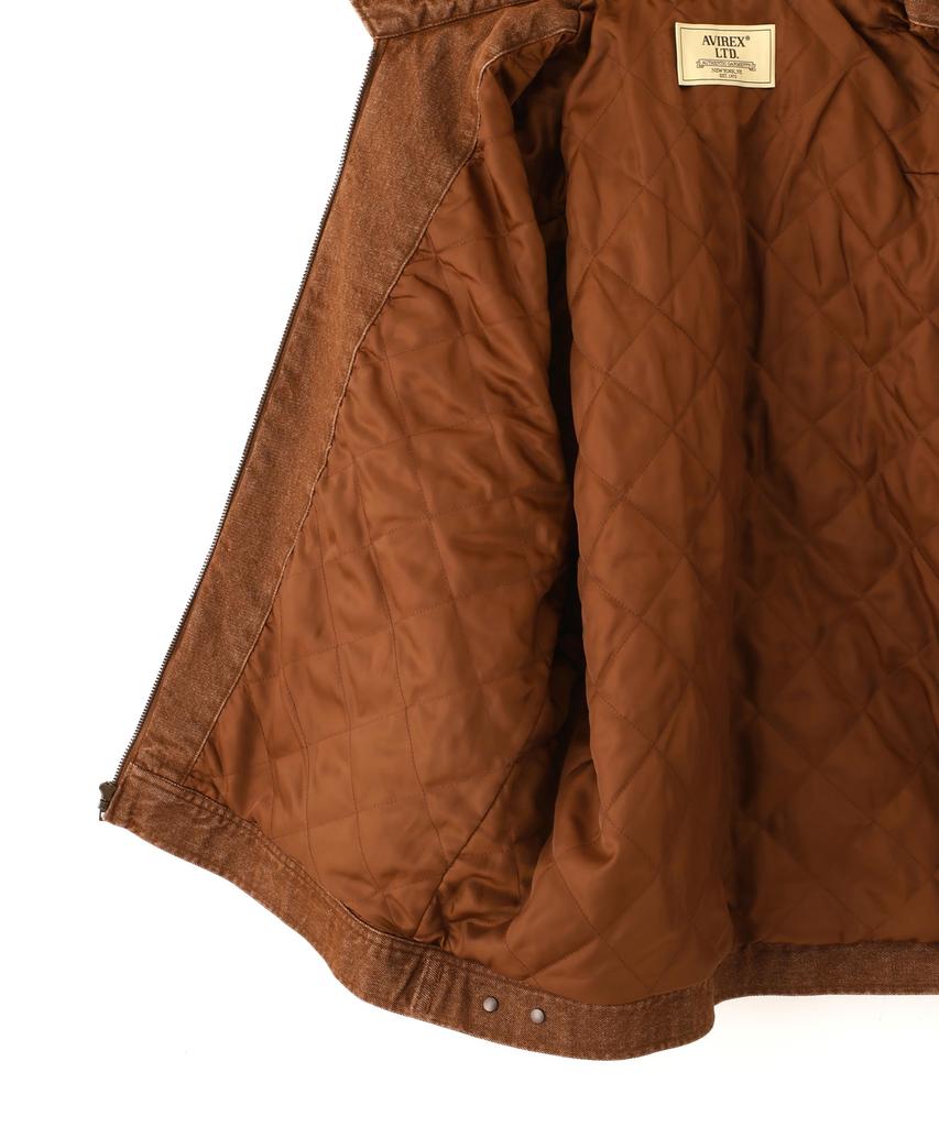 Avirex Work Jacket Peanuts Men's Xl 050 Brown 783-5252041