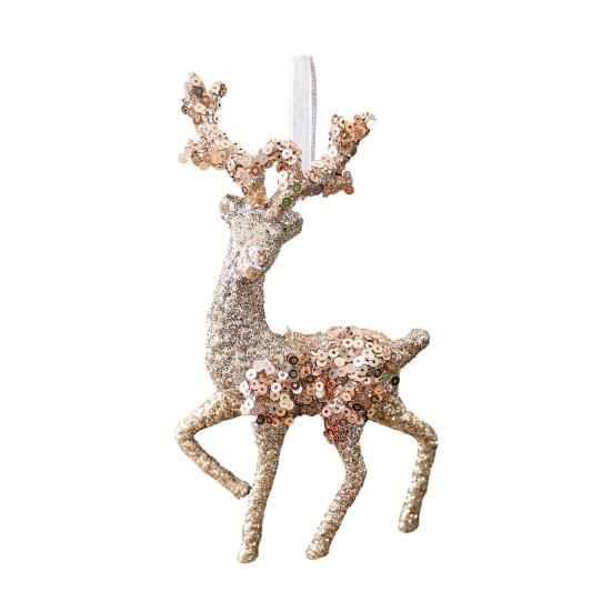Блестящие пайетки Рождественское украшение Шампанское Балерина Танцовщица/Снежинка/Бабочка Подвесное украшение для Рождества
