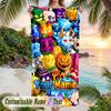 Blox Fruits Beach Towel, Personalized Custom Text, Quick Dry Soft Large Towel For Swimming Pool Travel