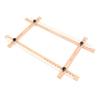 Wooden Embroidery Frame Rectangle Adjustable for Display 60x100cm Craft Sewing Accessory
