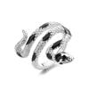 Classic Copper Alloy Zircon Ring Ladies Jewelry Wedding Promise Party Gift Snake Ring