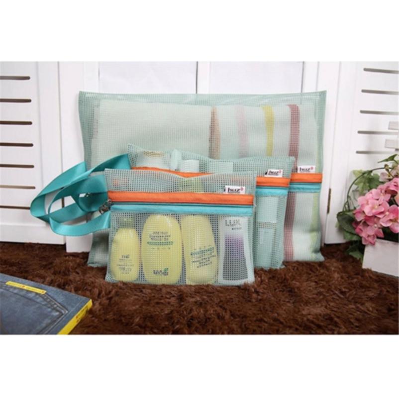 Travel Storage Bag Portable Mesh Bag Toiletry Clothes Underwear Hanging Storage Bag