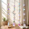 Stars Moon Sun Catcher Hanging Planets Ornament Prismatic Sun Catcher Rainbow Maker for Outdoor Garden Home Wall Decoration