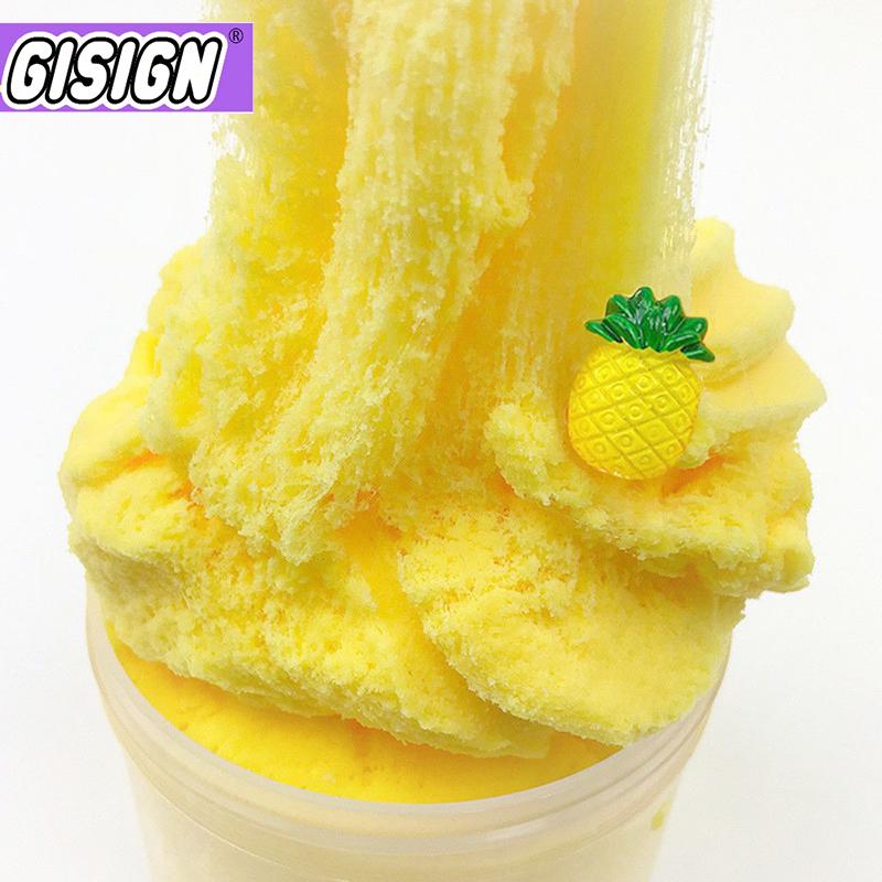 Ананасовая слизь, пушистая глина, облако, слизь, ароматическая подвеска, грязь, снятие стресса, шпатлевка, детская глиняная игрушка, большая 60 мл