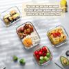 16 шт. герметичный стеклянный контейнер для хранения продуктов Ланч-бокс Микроволновая печь Духовка-Очень подходит для салатов Фруктов Овощей и сэндвичей Обед