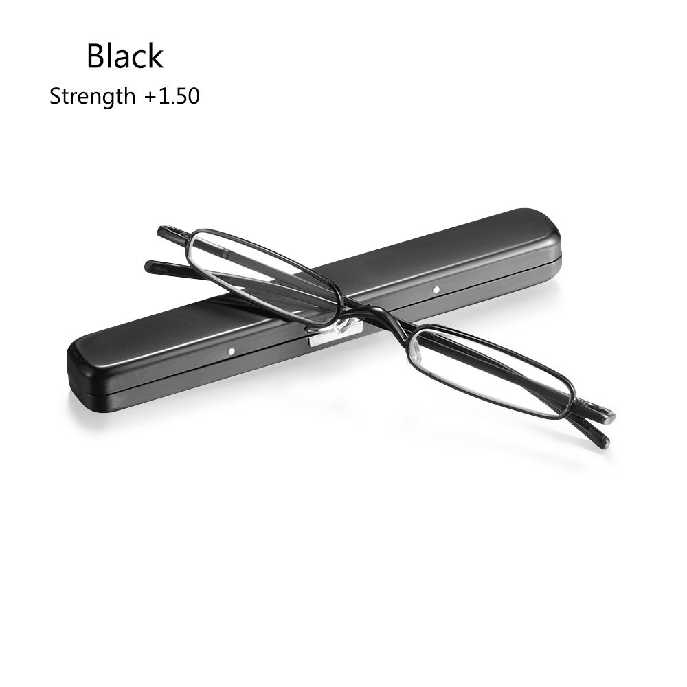 Hinge Blue Light Blocking Readers Eyeglasses Mini Reading Glasses with Portable Pen Clip Case