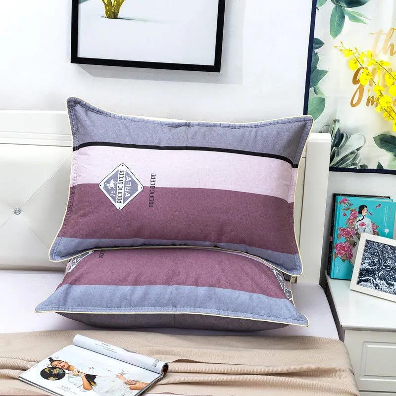 Две упаковки хлопковых наволочек для спальни, двойная одинарная наволочка, 48*74 см