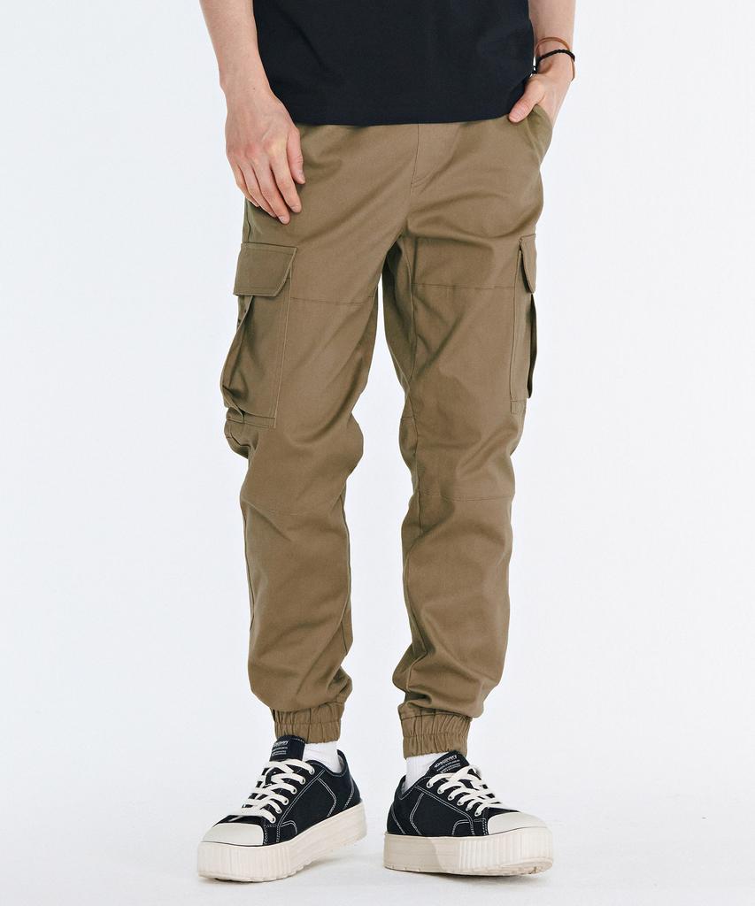 CHASECULT Men'S Full Waist Cotton Cargo Jogger Pants-Capk2231B0X