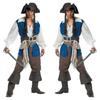 Pirate - Adult Costume Caribbean Pirate Costumes Men Halloween Party Wear Role Play Fancy Cosplay 7 Set Costumes Holidays Cothes