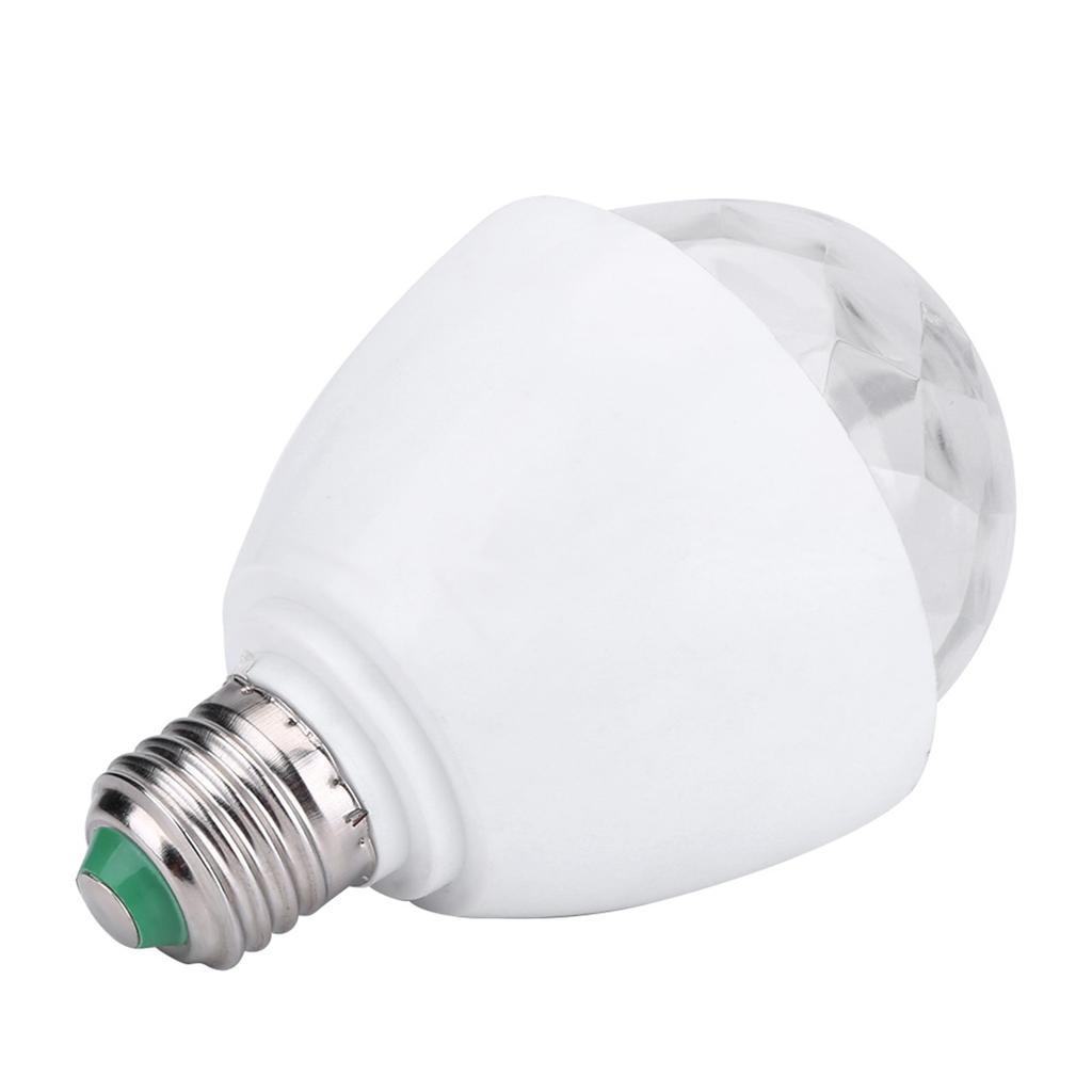 3 Вт E27 Цоколь RGB вращающаяся цветная светодиодная сценическая лампа для вечеринки DJ диско