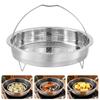 Stainless Steel Steamer Basket Household Insert Raised Stand, Practical with Handle