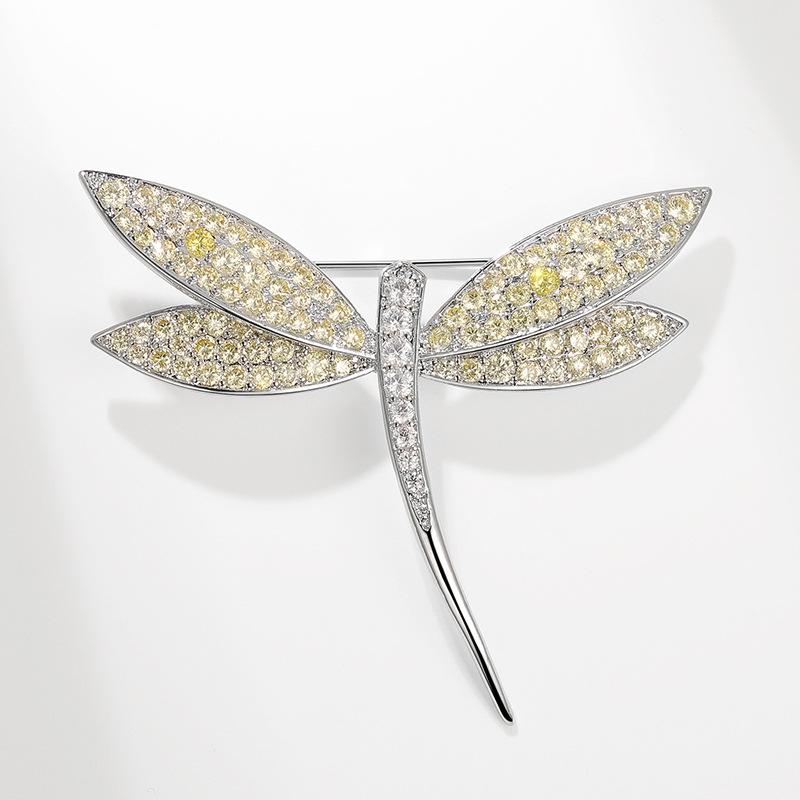 Высококачественная циркониевая брошь в виде стрекозы от наложницы Силян — элегантный аксессуар для костюма