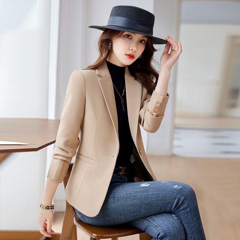 Высококачественное новое весенне-осеннее женское пальто для миниатюрных дам, стильное, повседневное и модное, высококлассный пиджак с подкладкой на плечах