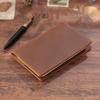 Vintage Cowhide Leather Travel Journal - Handmade Diary Notebook
