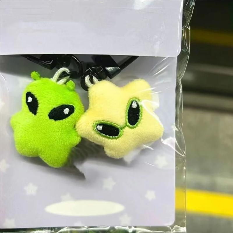 1/2Pcs New Cartoon Cute Star High Beauty Plush Doll Pendant Mobile Phone Rope Bag Pendant Car Keychain Versatile Birthday Gift