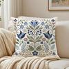 Beautiful Flowers Leaves Pillow Case Organic Short Plush Cushion Covers Breathable Washable WrinkleResistant
