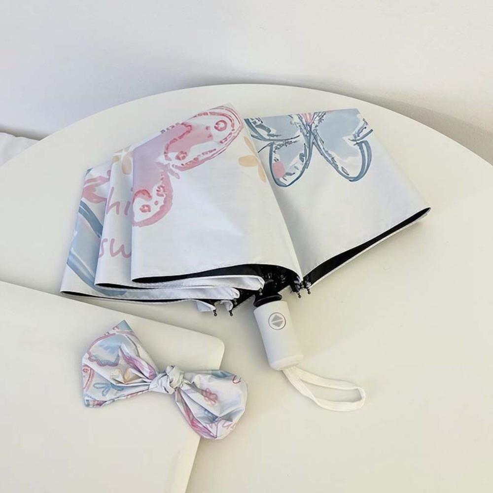 Защита от УФ Бабочка Дождевой Зонт Ветрозащитный Складной Солнцезащитный Зонт Женский