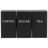 3Pcs/Pack Iron Ins Style Sealed Jars Large Capacity Kitchen Solid Color Tea Coffee Sugar Canisters Set 1L with Lid